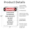 Signmission Livestock Guardian Dog On Duty Danger Sign, Plastic, 7in W x 10in L, 2PK OS-2PACK-DS-P-710-V-2150 - alternate 5
